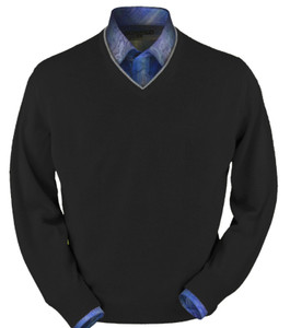 Peru Unlimited 100% Royal Alpaca Contrast Neck Sweater - Charcoal Grey Peru Unlimited 100% Royal Alpaca Contrast Neck Sweater - Charcoal Grey