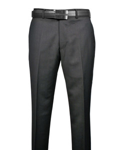Leonardo Valenti Modern Fit 100% Wool Dress Slacks - Charcoal Leonardo Valenti Modern Fit 100% Wool Dress Slacks - Charcoal