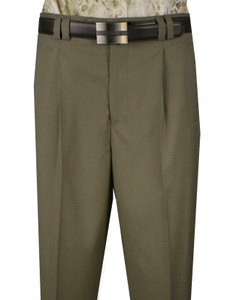 Veronesi 100% Wool Wide-Legged Slacks - Olive Veronesi 100% Wool Wide-Legged Slacks - Olive