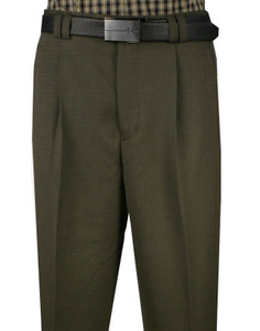 Veronesi 100% Wool Wide-Legged Slacks - Dark Olive Veronesi 100% Wool Wide-Legged Slacks - Dark Olive