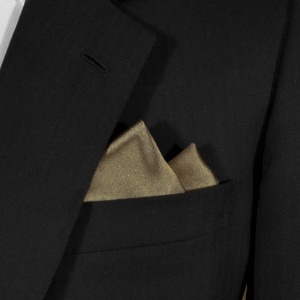 Olive Satin 2 Point Pre-Folded Pocket Square Insert Olive Satin 2 Point Pre-Folded Pocket Square Insert