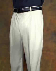 Clearance: Leonardo Valenti Pleated Dress Slacks - Made in Italy - Ivory Clearance: Leonardo Valenti Pleated Dress Slacks - Made in Italy - Ivory