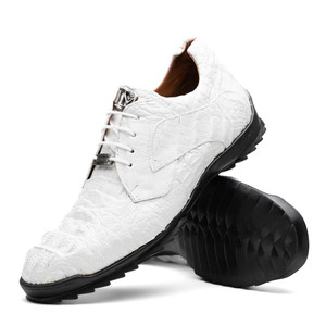 Marco di Milano Genuine Caiman Sneaker - White Marco di Milano Genuine Caiman Sneaker - White