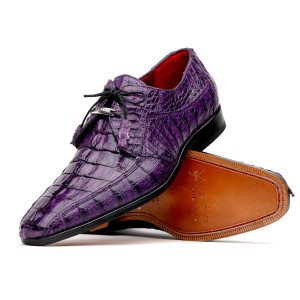 Marco di Milano Genuine Caiman Crocodile Hornback Dress Shoe - Purple Marco di Milano Genuine Caiman Crocodile Hornback Dress Shoe - Purple