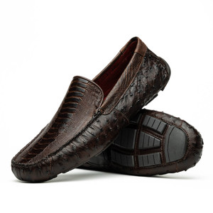 Marco di Milano Genuine Ostrich Comfort Driver Loafer - Brown Marco di Milano Genuine Ostrich Comfort Driver Loafer - Brown