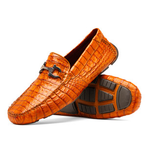 Marco di Milano Genuine Ostrich Quill Horsebit Driver Loafer - Brandy Marco di Milano Genuine Ostrich Quill Horsebit Driver Loafer - Brandy
