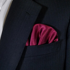 Plum Purple Satin Pre-Folded Pocket Square Insert Plum Purple Satin Pre-Folded Pocket Square Insert