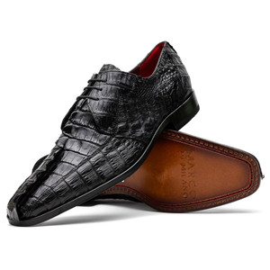 Marco di Milano Genuine Caiman Crocodile Hornback Dress Shoe - Black Marco di Milano Genuine Caiman Crocodile Hornback Dress Shoe - Black