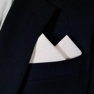 100% Cotton Pre-Folded Pocket Square Handkerchief Insert - Pale Dusty Pink