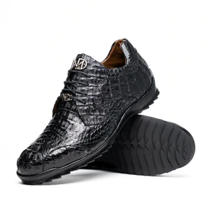 Marco di Milano Genuine Caiman Sneaker - Black