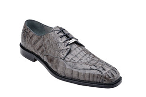 Belvedere 100% Genuine Hornback Classic Dress Tie Shoe - Grey