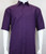 Sangi Modal Blend Short Sleeve Camp Shirt - Purple Plaid Weave