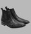 Vestigium Genuine Ostrich Quill & Calf Ankle Dress Boot Vestigium Genuine Ostrich Quill & Calf Ankle Dress Boot