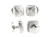  Formal Square Design Cufflinks & Formal Studs