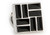 Black Grid Design Cufflinks & Formal Studs Black Grid Design Cufflinks & Formal Studs