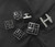 Black Grid Design Cufflinks & Formal Studs Black Grid Design Cufflinks & Formal Studs
