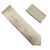 Antonia 100% Satin Silk Necktie with Pocket Square - Beige