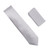 Antonia 100% Satin Silk Necktie with Pocket Square - Silver