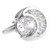 Diamond Swarovski® Crystal Moon Shape Cufflinks (V-CF-C40411C-S)