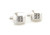 Petite 4-Diamond Crystal Square Cufflinks (V-CF-C40320C)