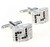 Silver Arch Crystals Cufflinks (V-CF-C417-S)