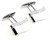 Stainless Steel Swivel Swarovski® Crystal Cufflinks (V-CF-C800C) Stainless Steel Swivel Swarovski® Crystal Cufflinks (V-CF-C800C)