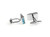 Petite Triangular Aqua Swarovski® Crystals Cufflinks (V-CF-C418TBL) Petite Triangular Aqua Swarovski® Crystals Cufflinks (V-CF-C418TBL)