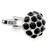 Black Crystal Dome Cufflinks (V-CF-C60192B) Black Crystal Dome Cufflinks (V-CF-C60192B)