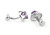 Big Purple Round Cut Swarovski® Crystal Cufflinks (V-CF-C40346PR-S) Big Purple Round Cut Swarovski® Crystal Cufflinks (V-CF-C40346PR-S)