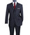 Lucci 2-Button with Flat Front Slacks Budget Suit - Navy Lucci 2-Button with Flat Front Slacks Budget Suit - Navy