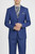 Vinci 2-Button with Flat Front Slacks Blue Glenplaid Suit