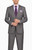 Vinci 2-Button with Flat Front Slacks Grey & Lavender Glenplaid Suit