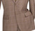 Vinci 2-Button with Flat Front Slacks Tan Glenplaid Suit