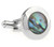 Genuine Abalone Shell Stainless Steel Cufflinks (V-CF-G230102SS)