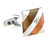 Caramel Colored Cat's Eye Cufflinks (V-CF-60694BR)