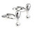 Exclamation Point Silver Cufflinks (V-CF-M460-S)