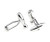 Exclamation Point Silver Cufflinks (V-CF-M460-S)