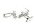 Silver Bicycle Cufflinks (V-CF-51622-S)