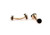Double Sided Black Coated Enamel Rose Gold Cufflinks (V-CF-65625B-RG) Double Sided Black Coated Enamel Rose Gold Cufflinks (V-CF-65625B-RG)