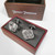 Hickey Freeman Double-Sided Stainless Steel Cufflinks
