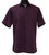Bassiri Plum Purple Multi-Stripe Short Sleeve Camp Shirt