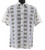 Bassiri Tan Broken Line Print Short Sleeve Camp Shirt