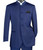 Lucci Banded Collar Fashion Suit - Blue
