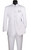 Lucci Banded Collar Fashion Suit - White