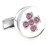 Round Pink Crystal Cross Center Cufflinks (V-CF-C6941P-S)