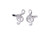 Treble Clef with Diamond Crystal Cufflinks (V-CF-C68381C-S) Treble Clef with Diamond Crystal Cufflinks (V-CF-C68381C-S)