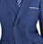Vinci Blue Bold Pinstripe Double-Breasted Suit