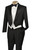 Vinci 3 Piece Black Tuxedo with Tails - Classic Fit Vinci 3 Piece Black Tuxedo with Tails - Classic Fit