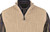 Peru Unlimited Baby Alpaca and Wool Half Zip Vest - Beige