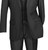 Vinci 2-Button Classic Suit with Vest - Black